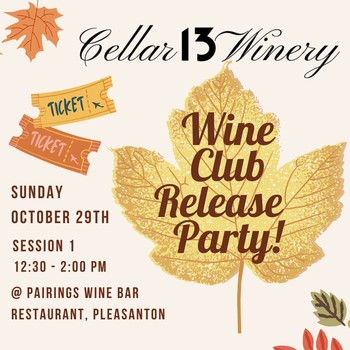 Fall Wine Club Pickup Party 12:30-2:00