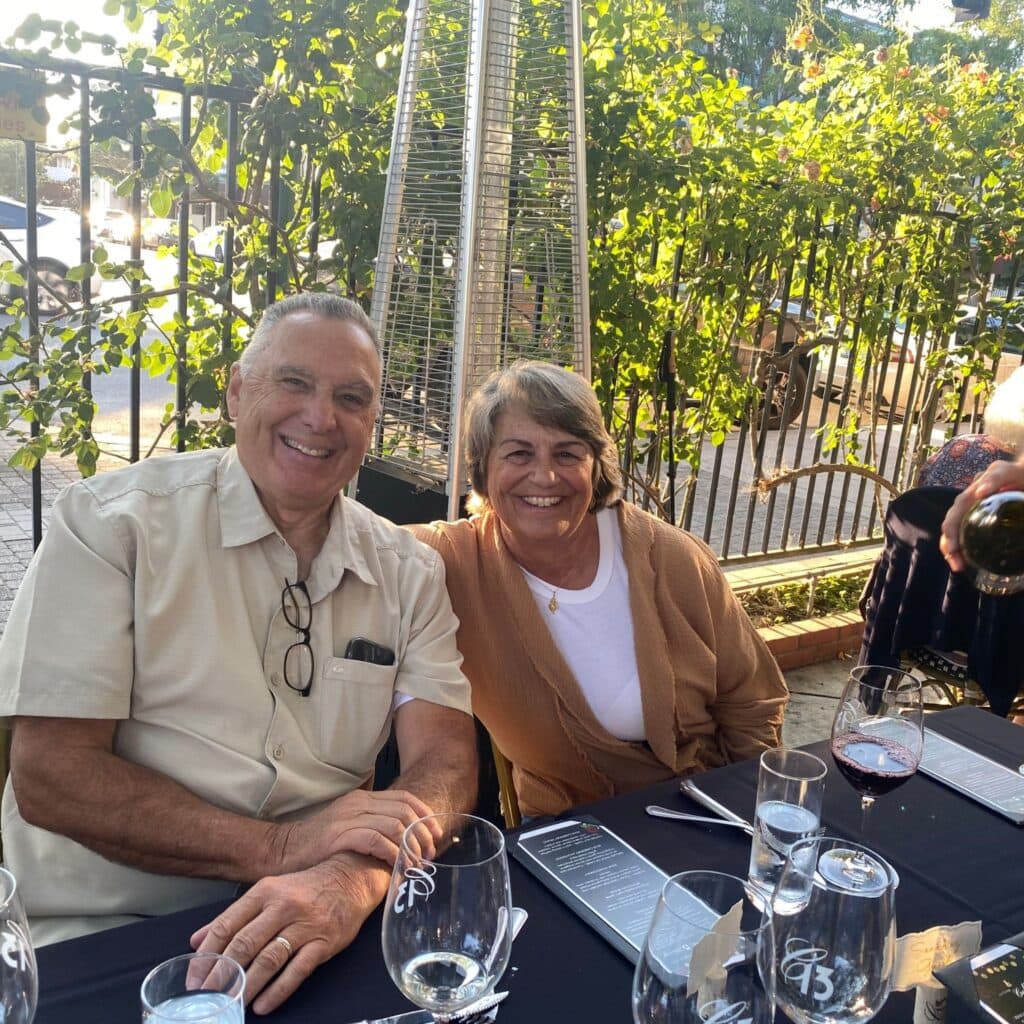 Image of a man and woman at a Cellar 13 Wine event